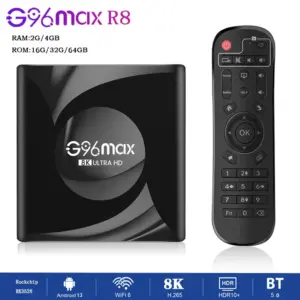 G96MAX R8 Android 13 Tv Box RK3528 HD 8K WIFI6 BT5.0 Stream Media Player IPTV Box